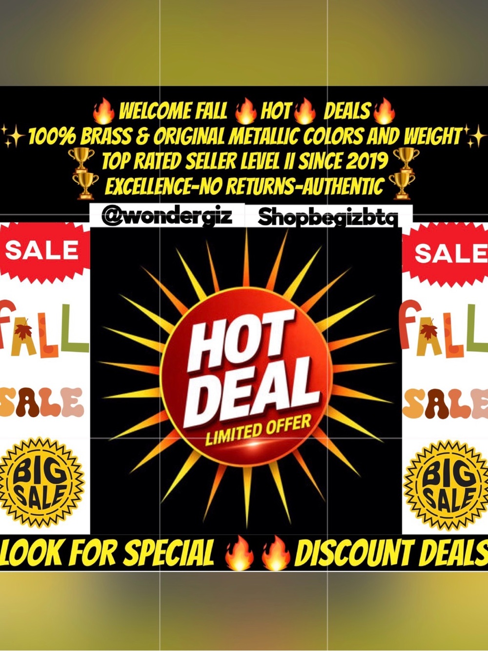 🔥WELCOME FALL 🔥HOT🔥 DEALS🔥 LOOK FOR SPECIAL 🔥🔥DISCOUNT DEALS